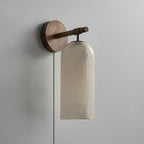 Pillar Alabaster Plug - in Wall Sconce