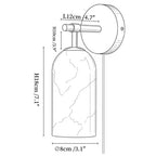 Pillar Alabaster Plug-in Wall Sconce