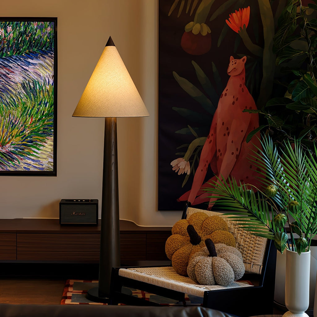 Pinecone Wooden Floor Lamp