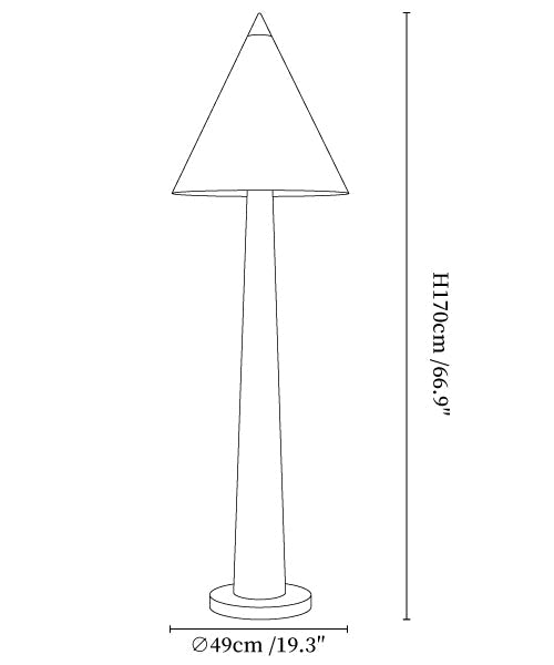 Pinecone Wooden Floor Lamp