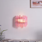 Pink Palermo Murano Wall Lamp