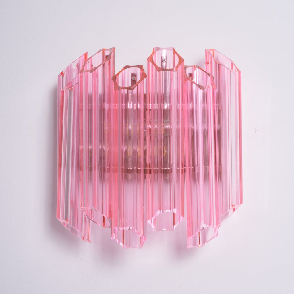 Pink Palermo Murano Wall Lamp