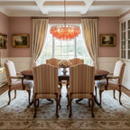 Pink Polygon Drop Chandelier