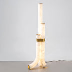 Piped Alabaster Floor Lamp