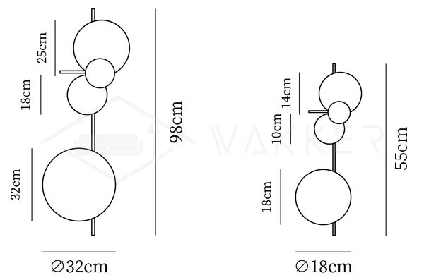 Planet Plug-in Wall Lamp