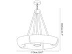 Plaster Drum Chandelier