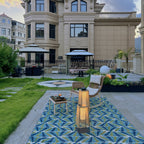 Plastic Rattan Outdoor Post Light