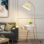 Pleated Arc Floor Light