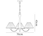 Pleated Chandelier
