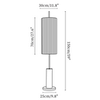 Pleated Cylinder Floor Lamp
