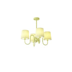 Pleated Fabric Matcha Chandelier