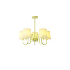 Pleated Fabric Matcha Chandelier