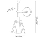 Pleated Fabric Wall Lamp