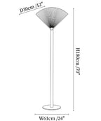 Pleated Fan Floor Lamp