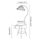 Pleated Nightstand Floor Light