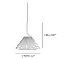 Pleated Skirt Pendant Light