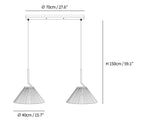 Pleated Skirt Pendant Light
