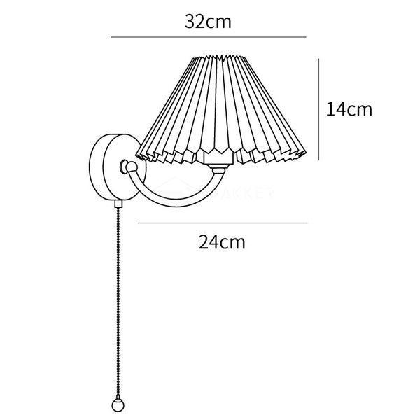 Pleated Wall Lamp