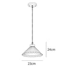 Pleated Wooden Pendant Light