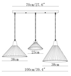 Pleated Wooden Pendant Light