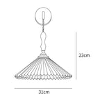Pleated Wooden Wall Lamp