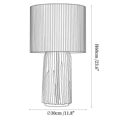 Plissa Pleated Table Lamp
