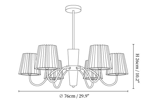 Plisse Chandelier