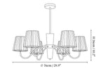 Plisse Chandelier