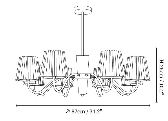 Plisse Chandelier