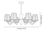 Plisse Chandelier