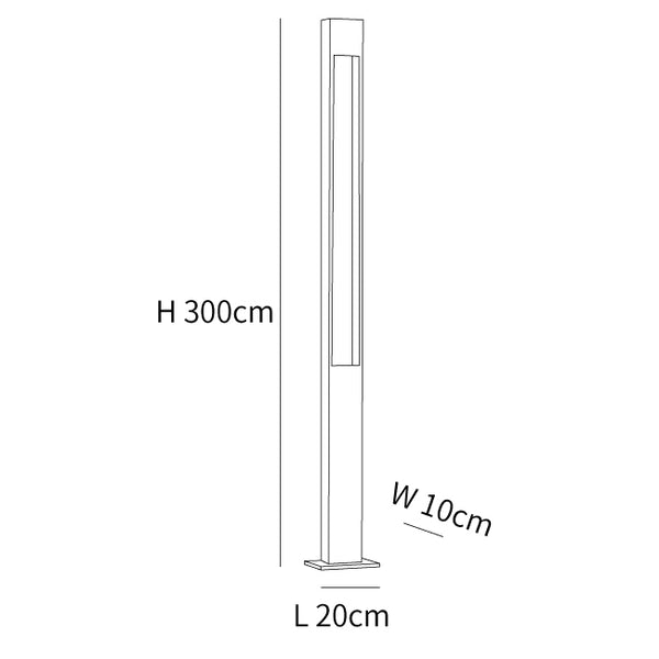 Pole Outdoor Post Garden Light