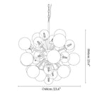 Pomelia Glass Globe Sputnik Chandelier