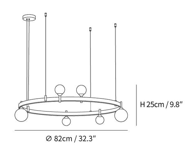 Pomi Round Chandelier