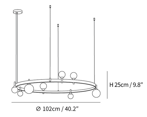 Pomi Round Chandelier