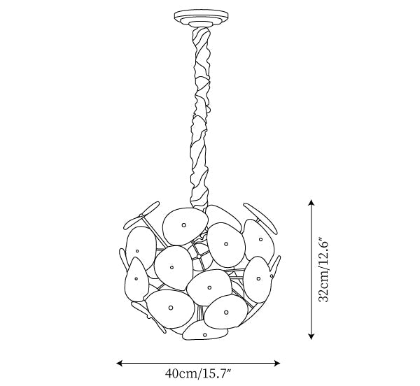 Poppy Glass Chandelier