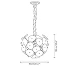 Poppy Glass Chandelier