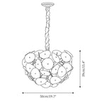Poppy Glass Chandelier