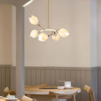 White Porcelain Magnolia Chandelier