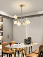 White Porcelain Magnolia Chandelier