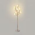 White Porcelain Magnolia Floor Lamp