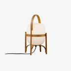 Portable Lantern Glass Table Lamp