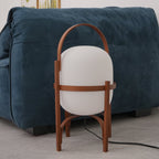 Portable Lantern Glass Table Lamp