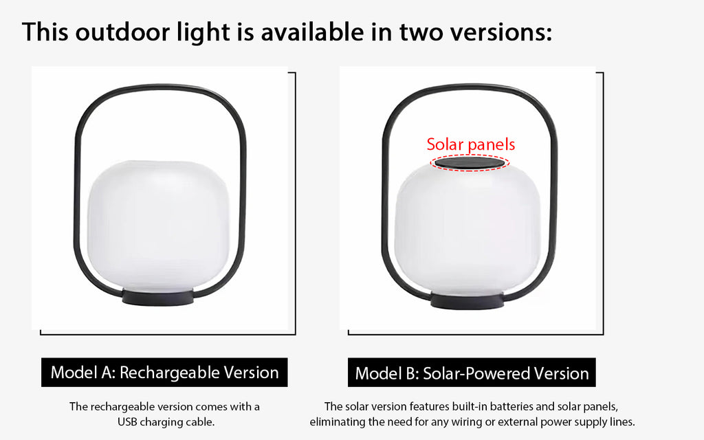 Portable Lantern Outdoor Table Lamp