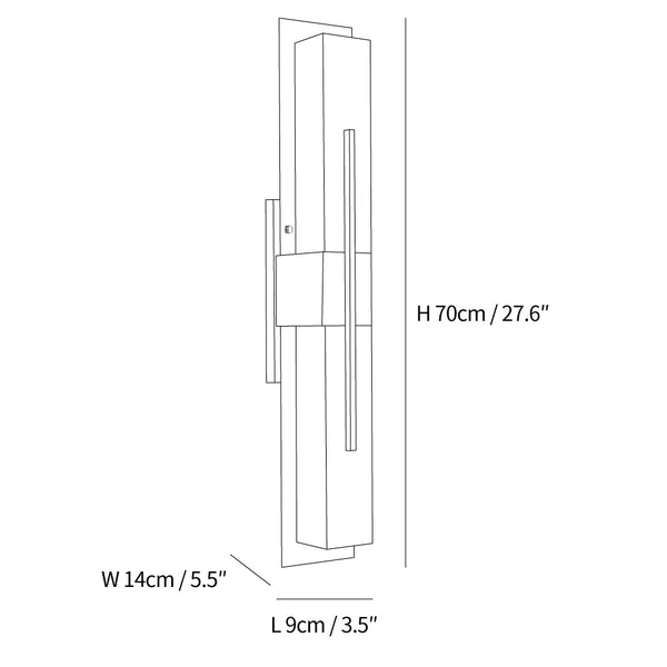 Possini Outdoor Alabaster Wall Light