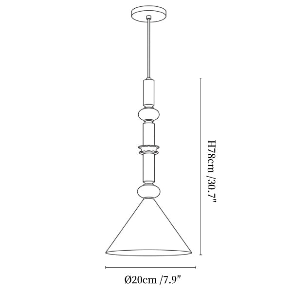 Postmodern Mini Cone Pendant Light