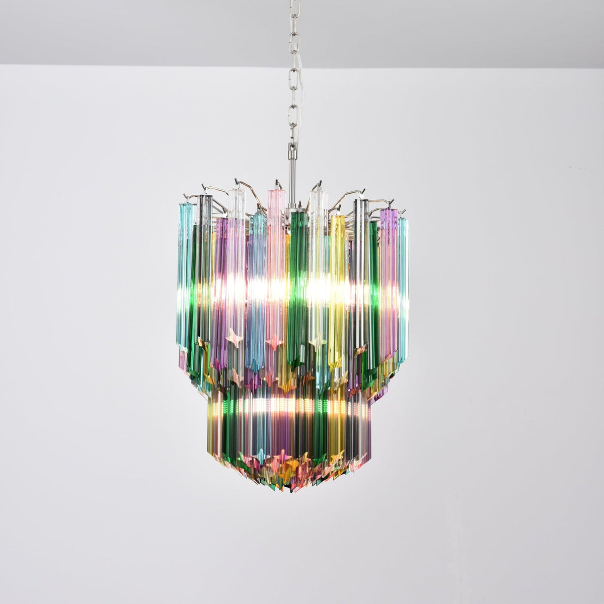 Prismatic Murano Colorful Chandelier
