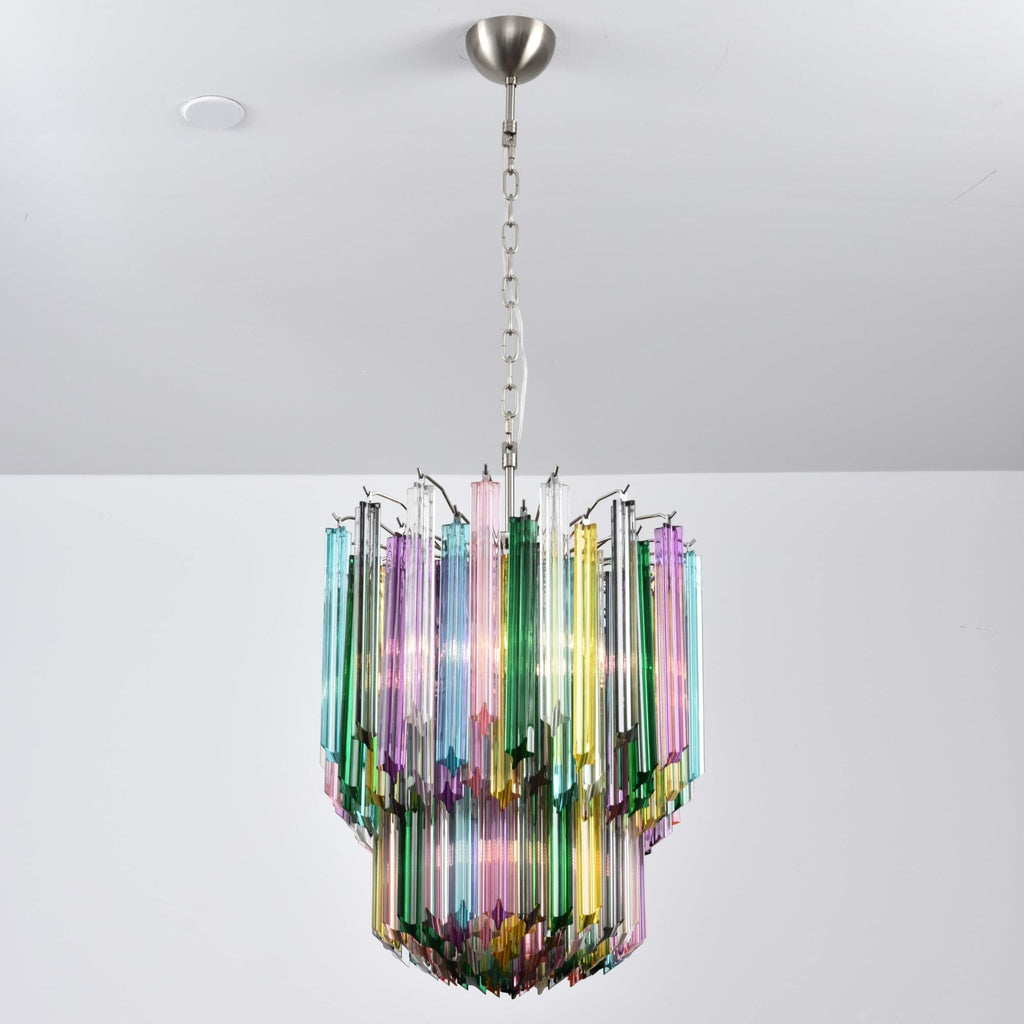 Prismatic Murano Colorful Chandelier