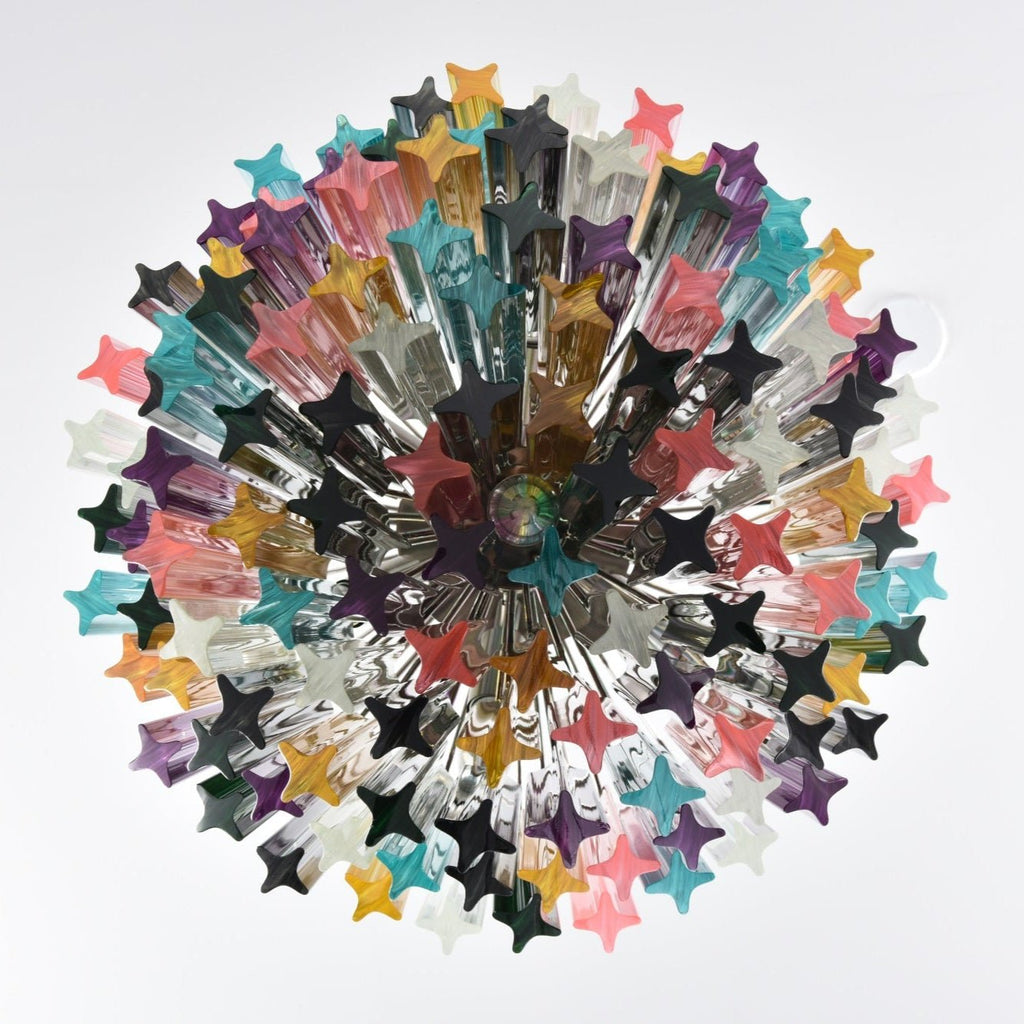 Prismatic Murano Colorful Chandelier