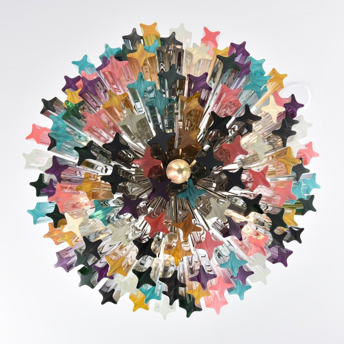 Prismatic Murano Colorful Chandelier