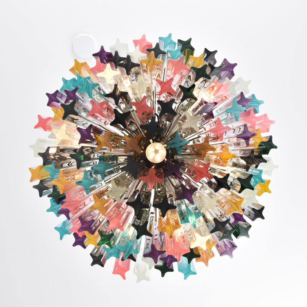 Prismatic Murano Colorful Chandelier